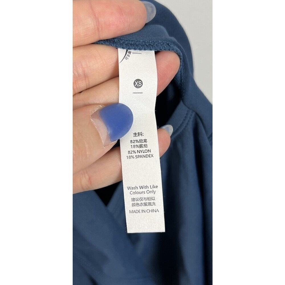 Halara Everyday One-Piece Yoga Mini Dress Cutout Tie Knot Size XS Blue Women’s - Picture 4 of 9
